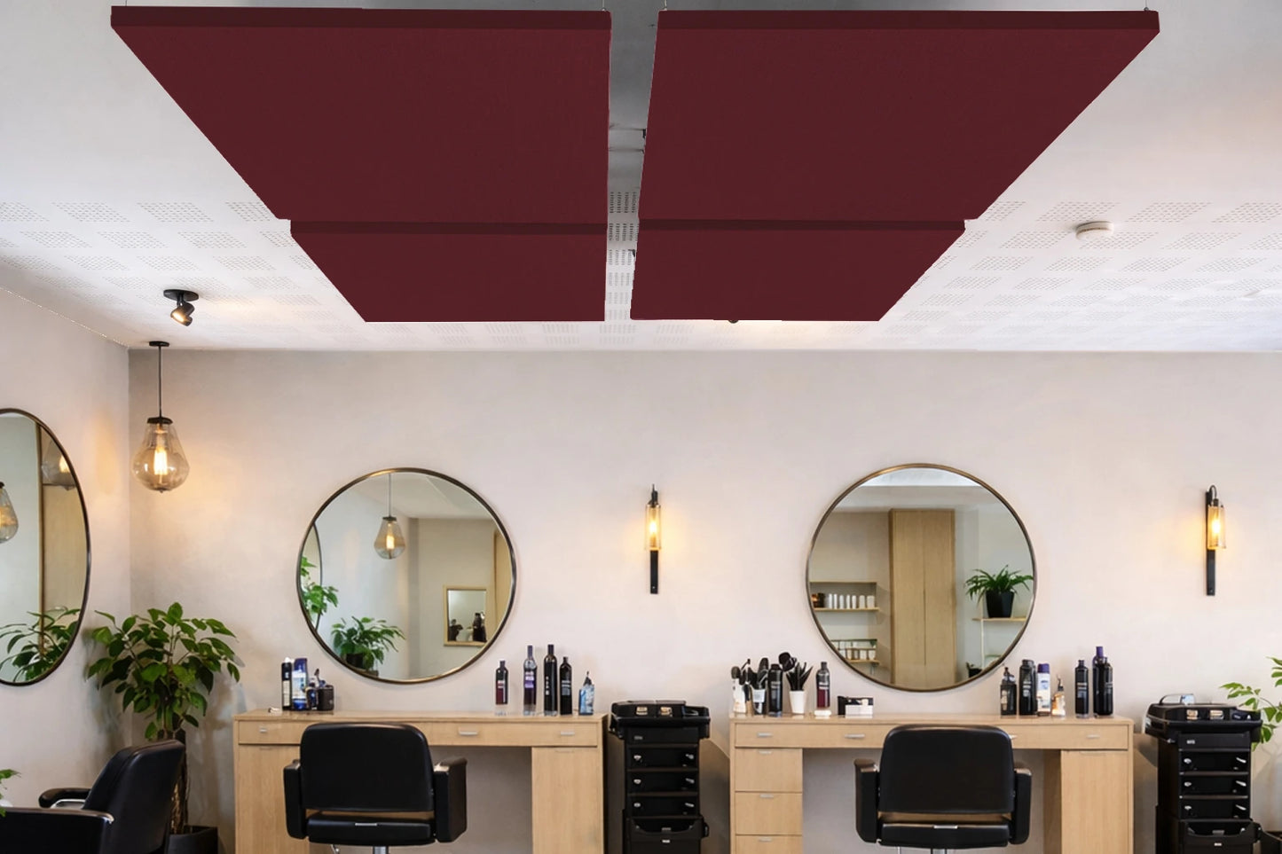 Bordeaux Linnen Akoestisch Plafondpaneel